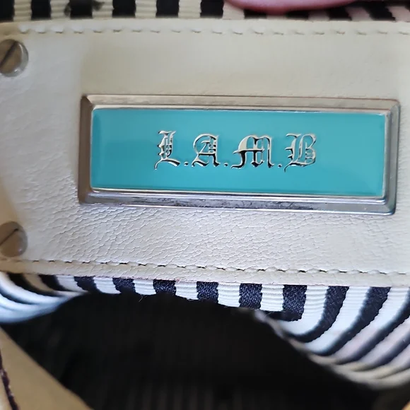 L.A.M.B. Pale Yellow Leather Bag - Picture 4 of 11